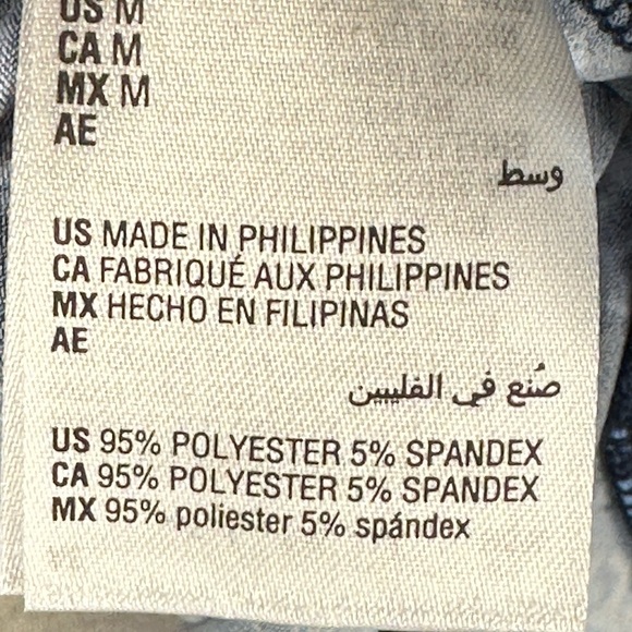 JM Collection 3/4 Sleeve Lace Up Neck Floral Print Blouse - Blue - size Medium - Picture 8 of 10